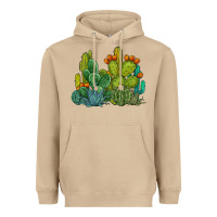 Mushroom watercolor cactus Heavyweight Hoodie - BarkalooDesign