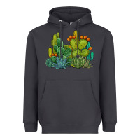 Smoke watercolor cactus Heavyweight Hoodie - BarkalooDesign