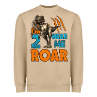 Mushroom i'm two hear me roar dinosaur birthday Heavyweight Sweatshirt - LillyAllenDesigns