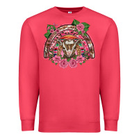 Cardinal pink floral baby goat rainbow Premium Sweatshirt - BarkalooDesign