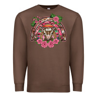 Chestnut pink floral baby goat rainbow Premium Sweatshirt - BarkalooDesign