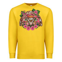 Lemon pink floral baby goat rainbow Premium Sweatshirt - BarkalooDesign