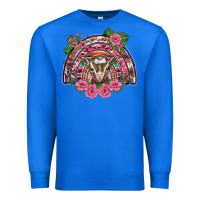 True Royal pink floral baby goat rainbow Premium Sweatshirt - BarkalooDesign