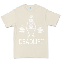 Bone deadlift funny halloween skeleton weight lifting workout Premium Tee - longCreatives
