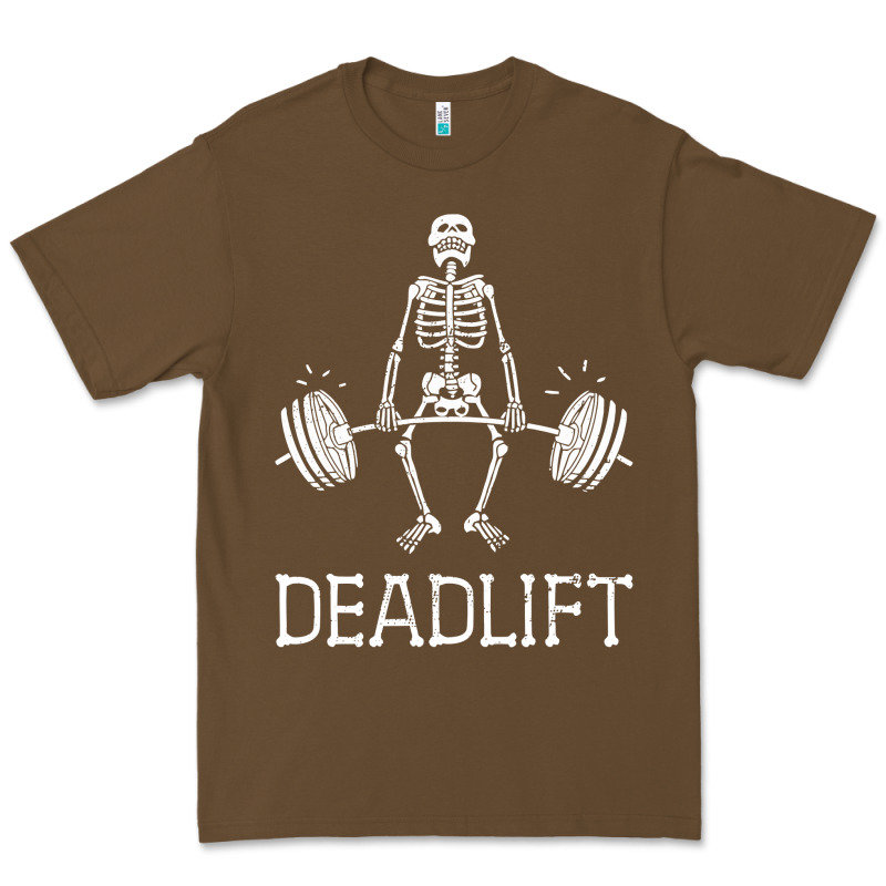 Deadlift Funny Halloween Skeleton Weight Lifting Workout Premium Tee by longCreatives | Teevron