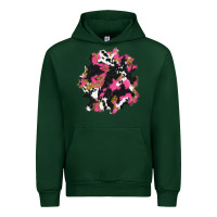 Forest Green valentine's day cow patches Urban Hoodie - AdoDesignShop