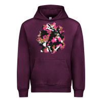 Mauve Wine valentine's day cow patches Urban Hoodie - AdoDesignShop