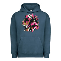 Pigment Midnight Navy valentine's day cow patches Urban Hoodie - AdoDesignShop