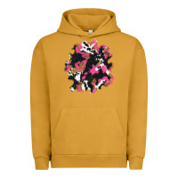 Pigment Peanut Butter valentine's day cow patches Urban Hoodie - AdoDesignShop