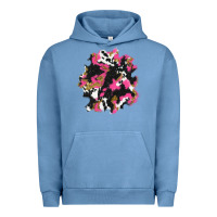 Pigment Pebble Blue valentine's day cow patches Urban Hoodie - AdoDesignShop