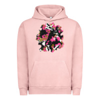 Pigment Salmon valentine's day cow patches Urban Hoodie - AdoDesignShop