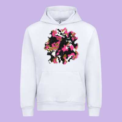 Valentine's Day Cow Patches Urban Hoodie Designed By Adodesignshop