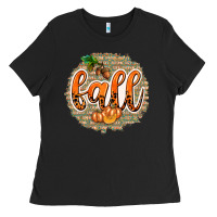 Fall With Background Ladies Tee | Teevron