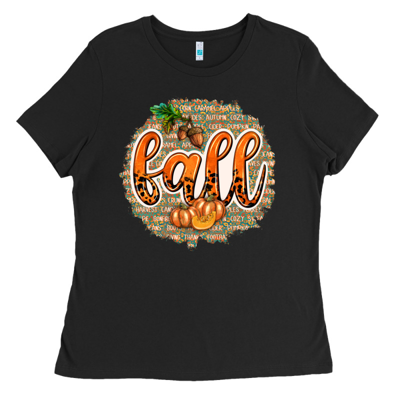 Fall With Background Ladies Tee by texasbilliewilder | Teevron