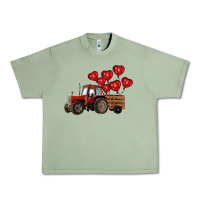 Oil Green farm tractor Urban Heavy Tee - RanaPortraitStore