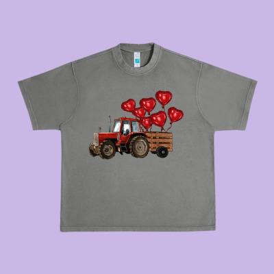 Farm Tractor Urban Heavy Tee Designed By Ranaportraitstore