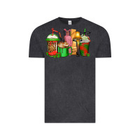 Vintage Black christmas movie coffee cups Vintage Tee - CowGirlArtShop
