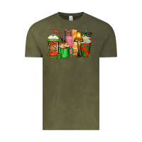 Vintage Olive christmas movie coffee cups Vintage Tee - CowGirlArtShop