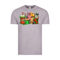 Vintage Zinc christmas movie coffee cups Vintage Tee - CowGirlArtShop