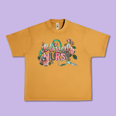 Blessed Nurse Urban Heavy Tee Designed By Cowgirlartshop