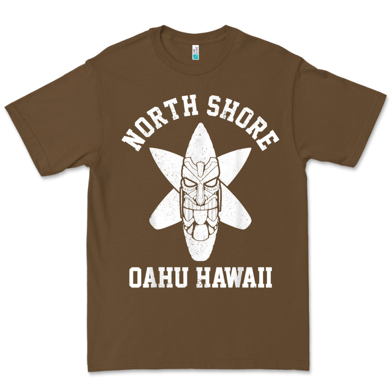 Oahu Hawaii North Shore Surf Beach Surfing Surfer Gift Premium Tee by longCreatives | Teevron