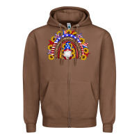 Chestnut american flag gnomes sunflowers rainbow Zipper Hoodie - Artiststas
