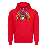 Red american flag gnomes sunflowers rainbow Zipper Hoodie - Artiststas