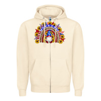 Sandshell american flag gnomes sunflowers rainbow Zipper Hoodie - Artiststas