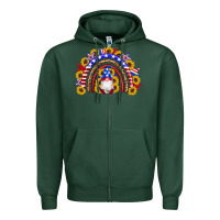Sports Green american flag gnomes sunflowers rainbow Zipper Hoodie - Artiststas