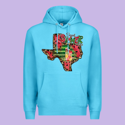 Sweet Summer Time Texas Premium Hoodie Designed By Cowhidedigitalart