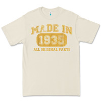 Bone Made in 1935 87th Birthday Gifts 87 Year old Birthday T-Shirt Premium Tee - longCreatives