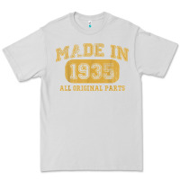 Dove Grey Made in 1935 87th Birthday Gifts 87 Year old Birthday T-Shirt Premium Tee - longCreatives