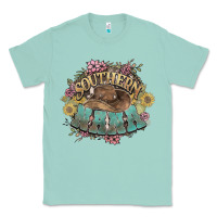 Seafoam Southern Nana western flowers Classic Tee - HowdyJamesFarm