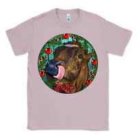 Lilac Longhorn Cow Christmas Classic Tee - RanaPortraitStore