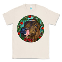Natural Longhorn Cow Christmas Classic Tee - RanaPortraitStore