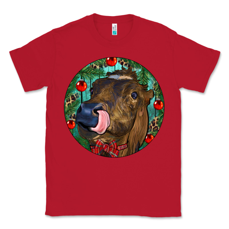 Longhorn Cow Christmas Classic Tee by RanaPortraitStore | Teevron