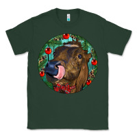 Sports Green Longhorn Cow Christmas Classic Tee - RanaPortraitStore