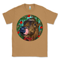Toasted Coconut Longhorn Cow Christmas Classic Tee - RanaPortraitStore