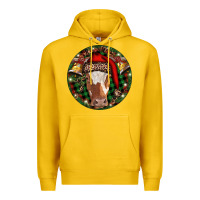 Lemon Longhorn Cow Christmas Premium Hoodie - RanaPortraitStore