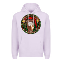 Lilac Longhorn Cow Christmas Premium Hoodie - RanaPortraitStore