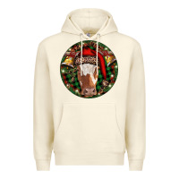 Sandshell Longhorn Cow Christmas Premium Hoodie - RanaPortraitStore