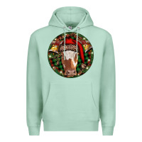 Seafoam Longhorn Cow Christmas Premium Hoodie - RanaPortraitStore