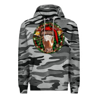Slate Camo Longhorn Cow Christmas Premium Hoodie - RanaPortraitStore