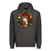 Smoke Longhorn Cow Christmas Premium Hoodie - RanaPortraitStore