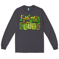 Smoke St. Patrick's Kiss me i am irish Long Sleeve Tee - OliviaCreatesArt