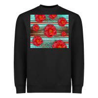 Black Western Roses Heavyweight Sweatshirt - LillyAllenDesigns