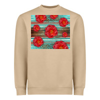 Mushroom Western Roses Heavyweight Sweatshirt - LillyAllenDesigns