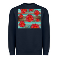 Navy Western Roses Heavyweight Sweatshirt - LillyAllenDesigns