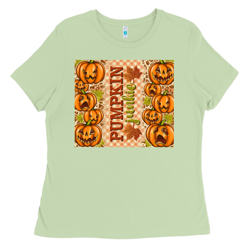 Fall Pumpkin Junkie Ladies Tee by texasbilliewilder | Teevron