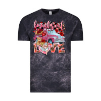 Cloud Black Loads of love Valentine's Day truck Vintage Tee - HowdyJamesFarm